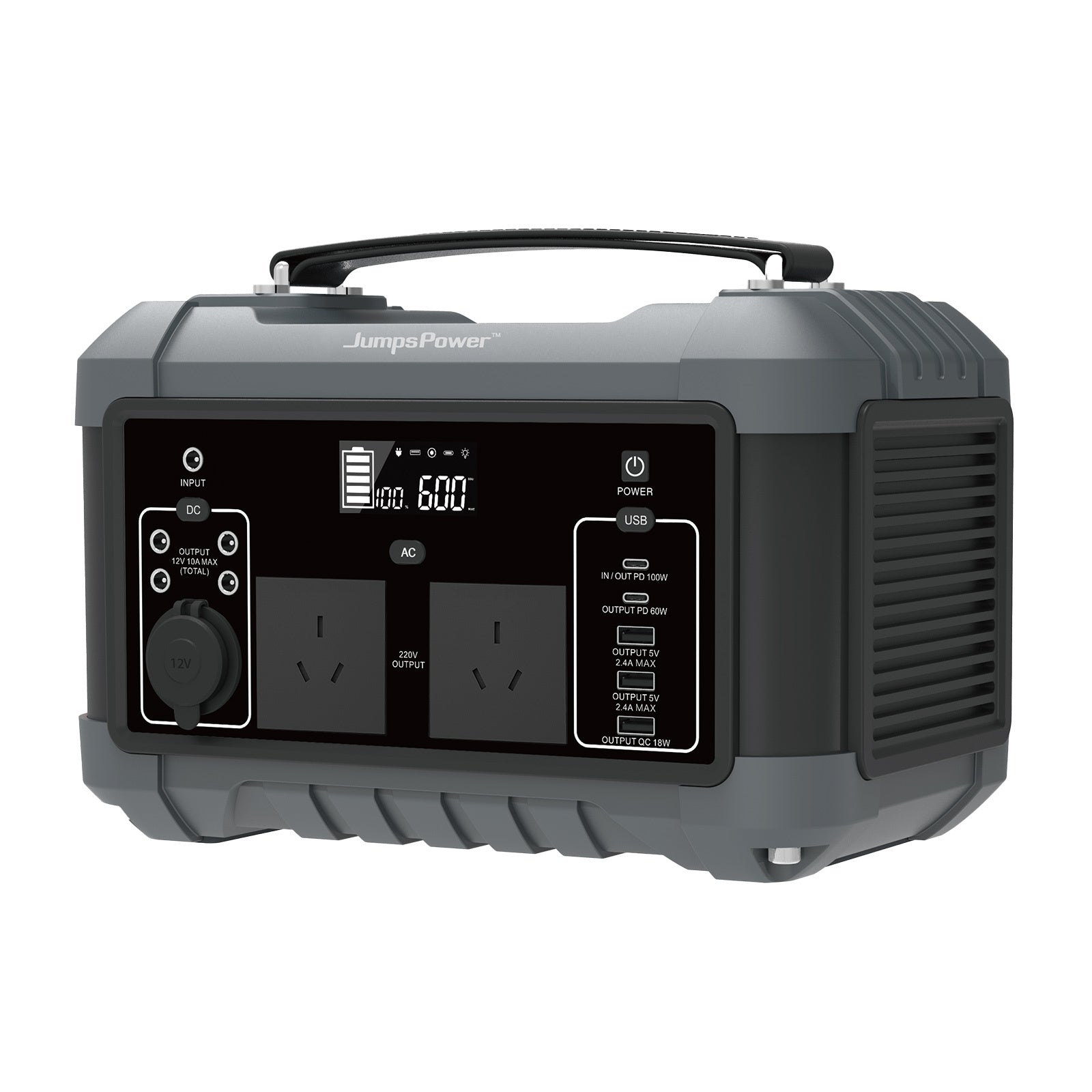 NNEDSZ 600W Portable Power Station JumpsPower Battery Charger 555Wh LED Light