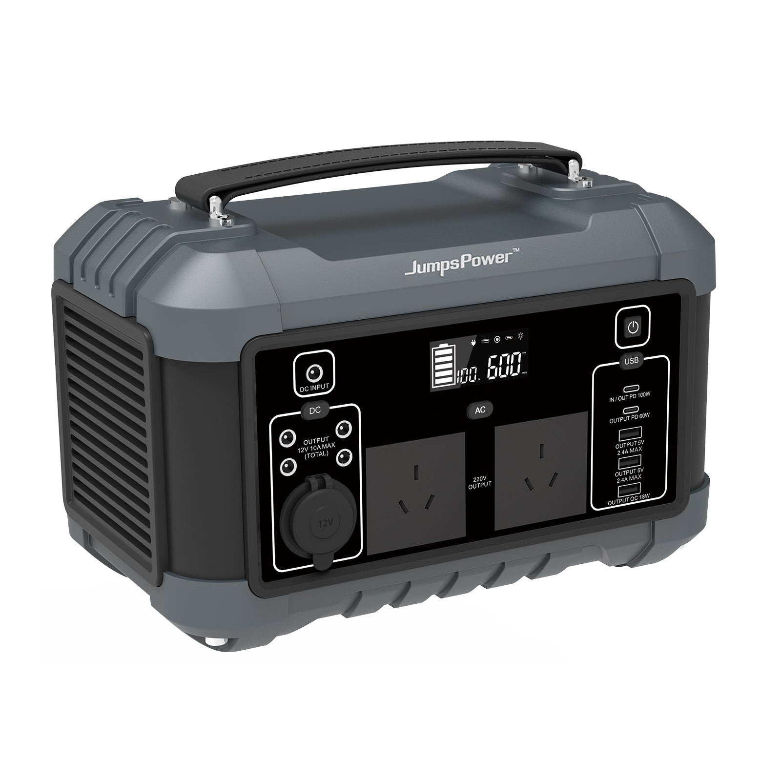 NNEDSZ 600W Portable Power Station JumpsPower Battery Charger 555Wh LED Light